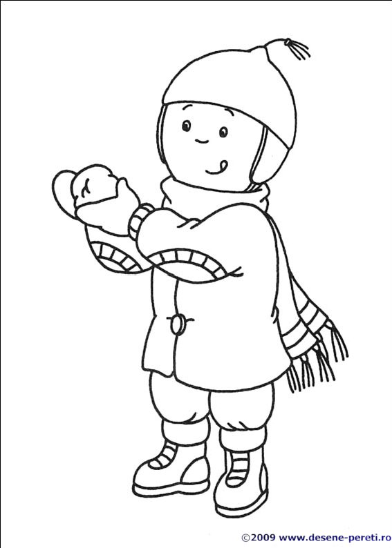 caillou desene colorat